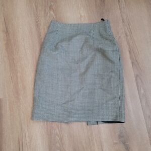 Halston Heritage Black and White Pencil Skirt